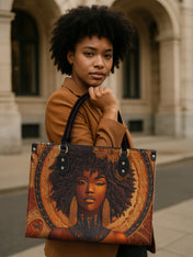 Obsidian Muse Premium Leather Handbag QR0XD227