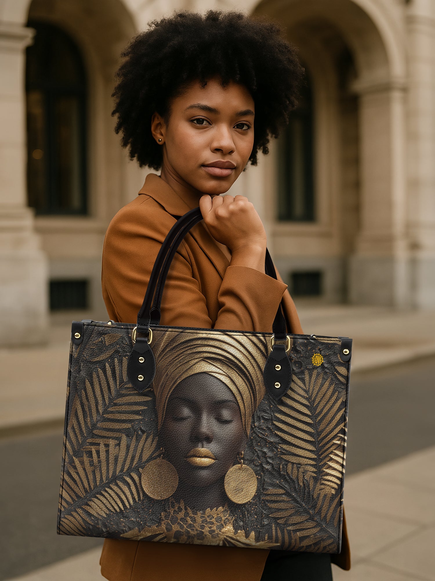 Gilded Roots Premium Leather Handbag QR0TD125