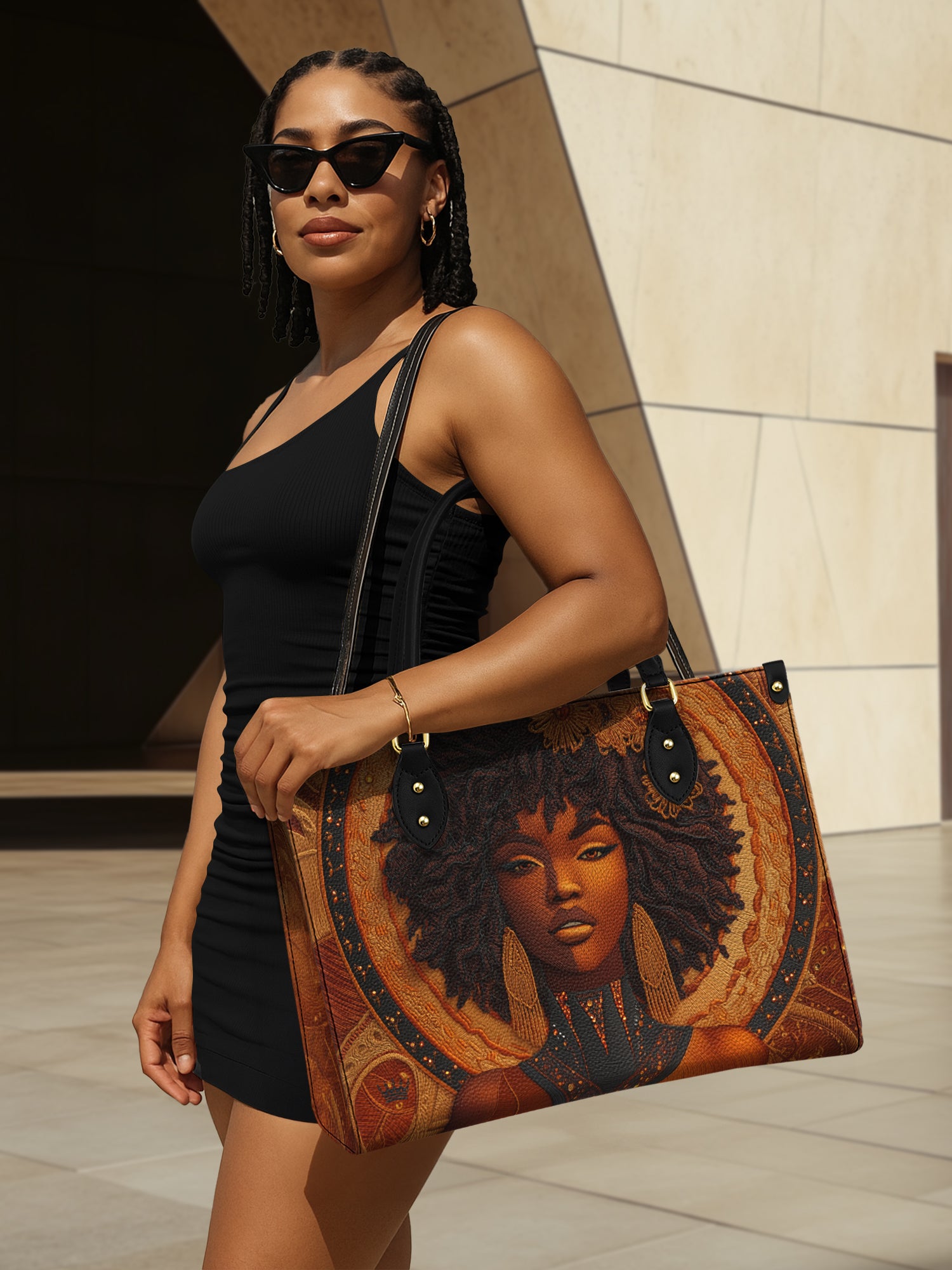 Obsidian Muse Premium Leather Handbag QR0XD227