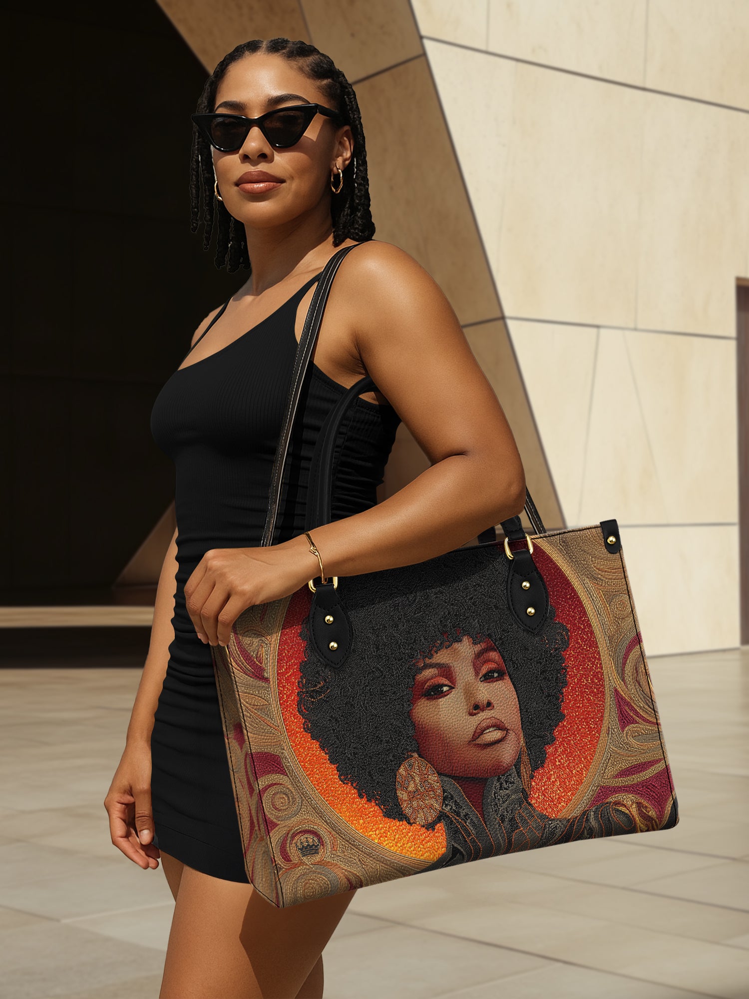 Melanin Muse Premium Leather Handbag QR0XD225