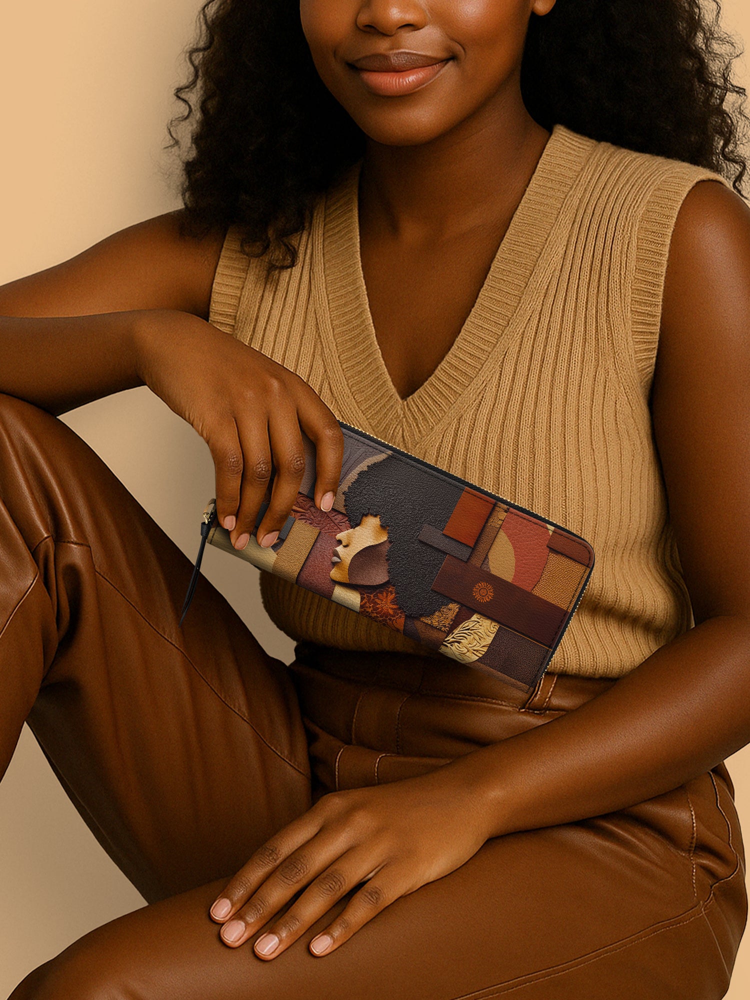 Essence of Melanin Slimline Zippy Wallet QR0TD043