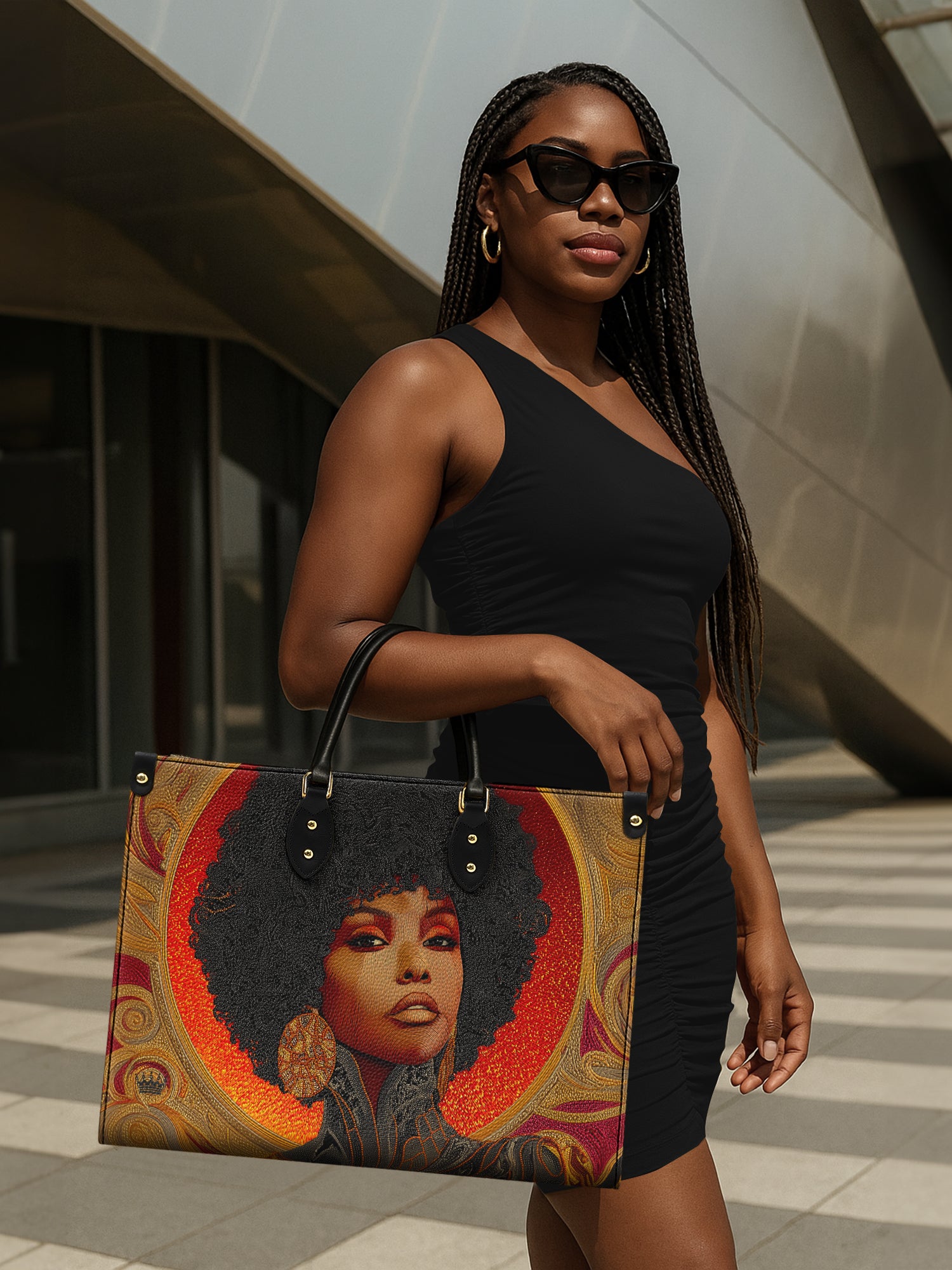 Melanin Muse Premium Leather Handbag QR0XD225