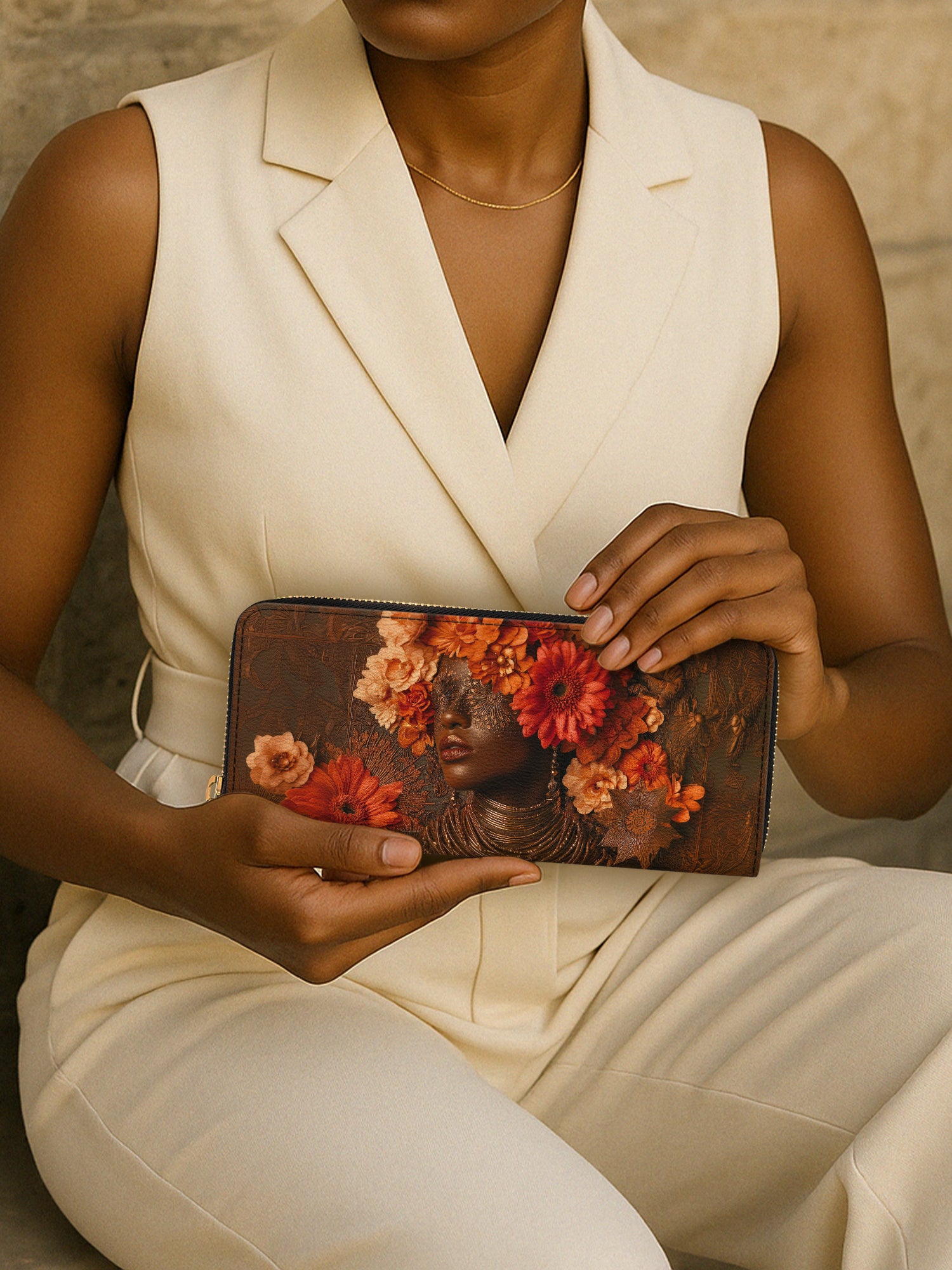 Mystic Bloom Slimline Zippy Wallet QR0TV032