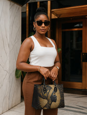 Royal Flesh Premium Leather Handbag QR0TD093