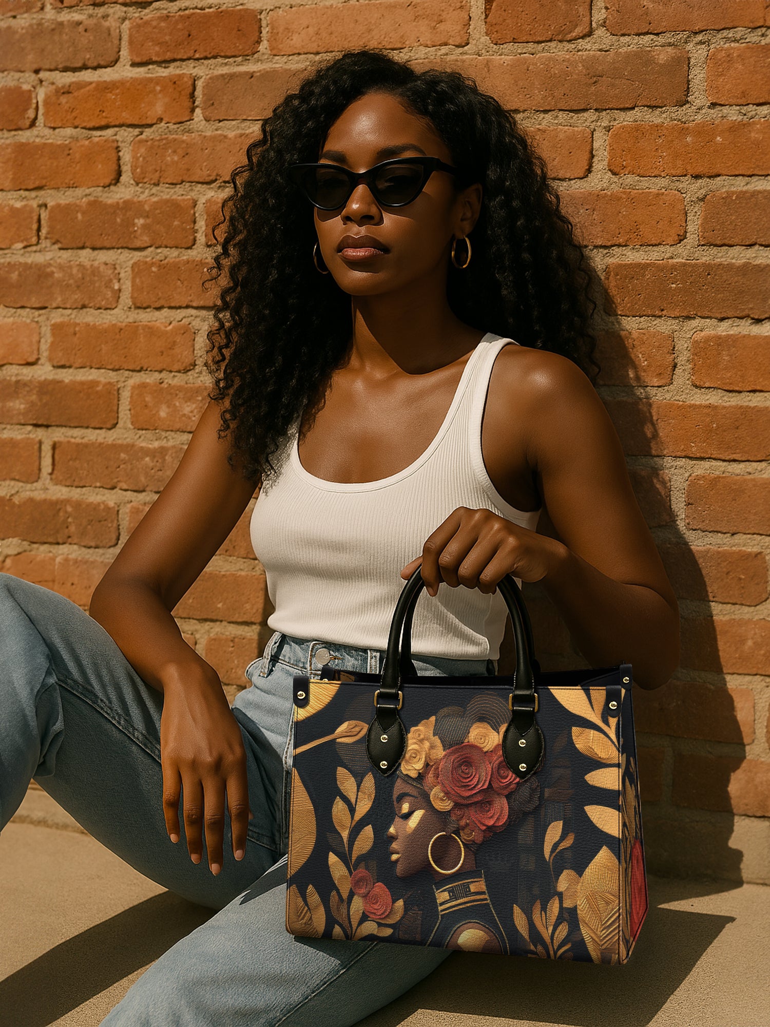 Dustlight Bloom Premium Leather Handbag QR0XD183