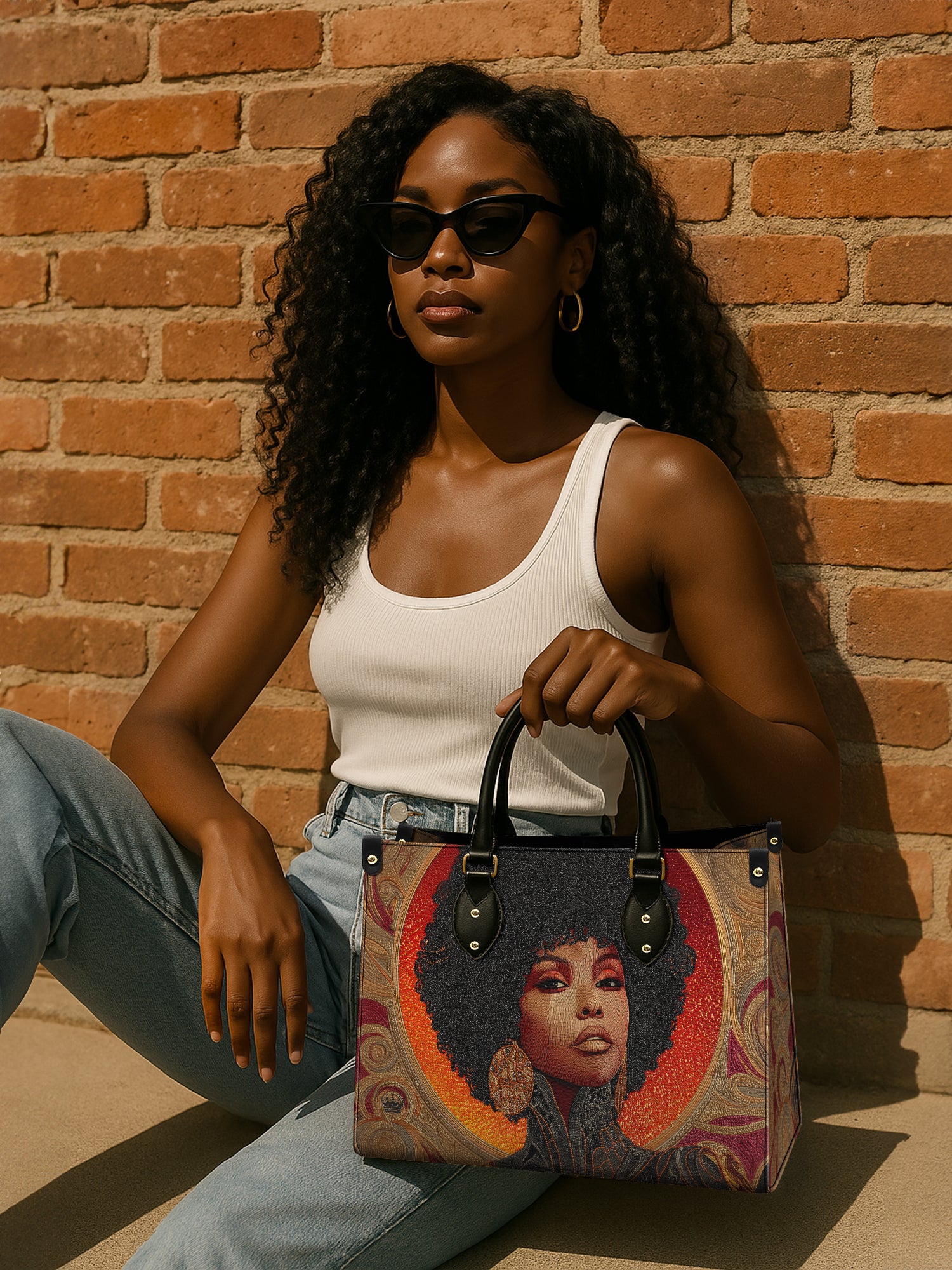 Melanin Muse Premium Leather Handbag QR0XD225