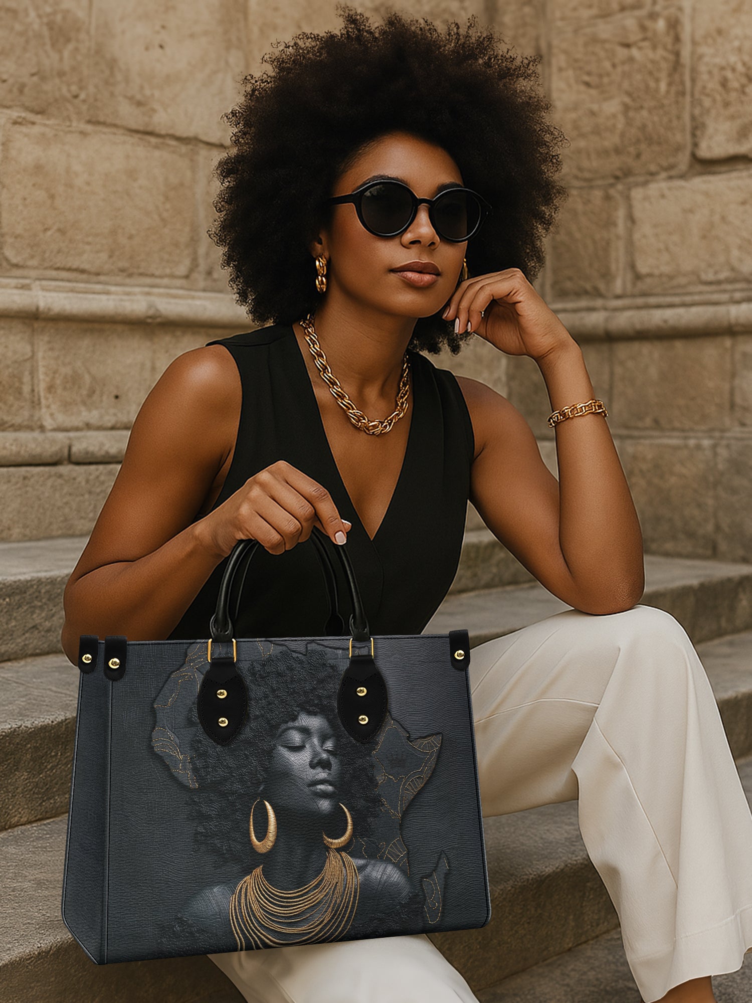 Back To Africa Premium Leather Handbag QR0TD155