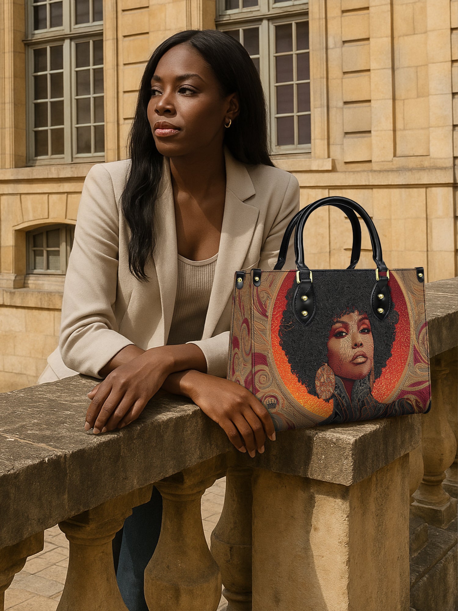 Melanin Muse Premium Leather Handbag QR0XD225