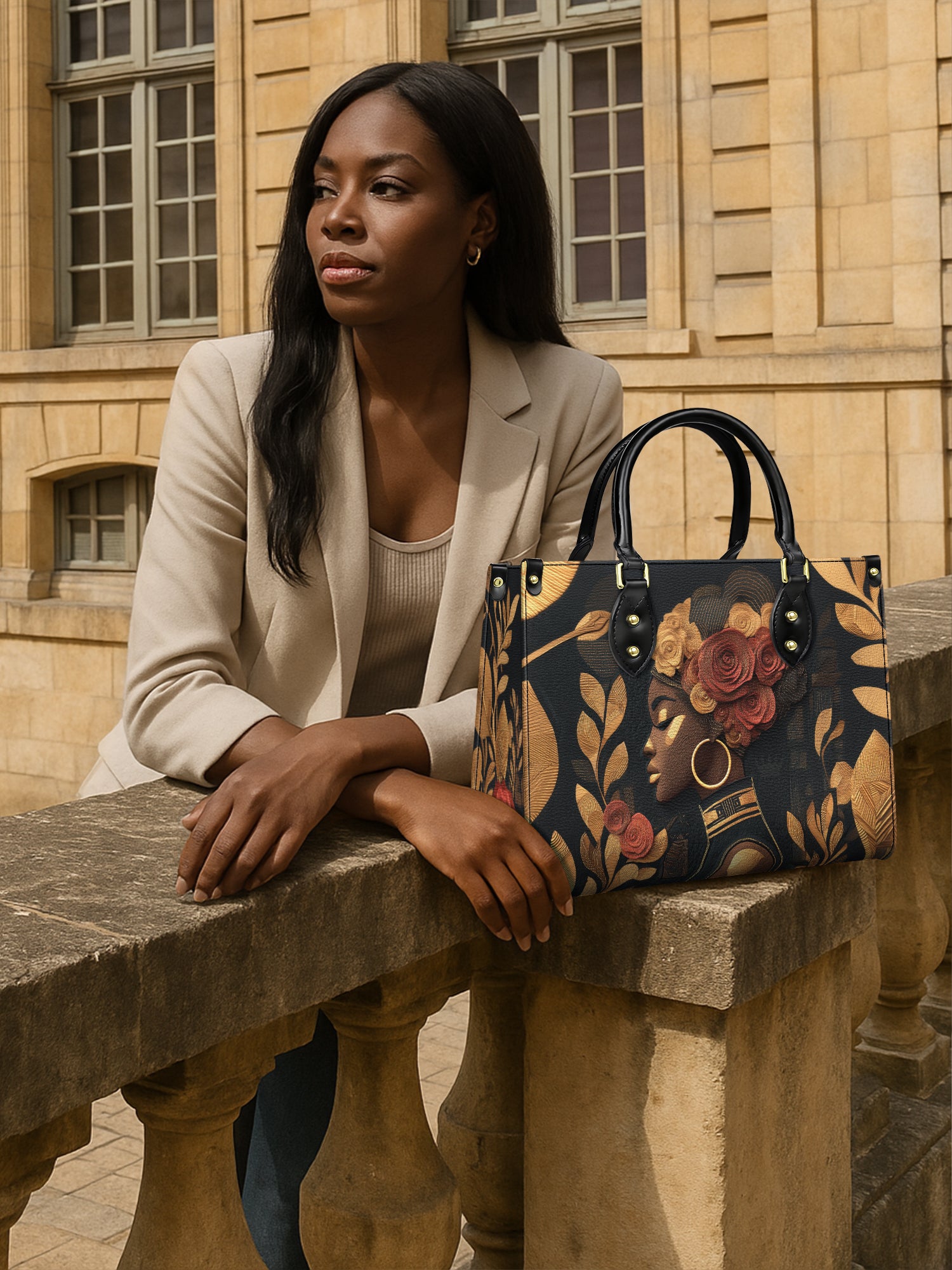 Dustlight Bloom Premium Leather Handbag QR0XD183