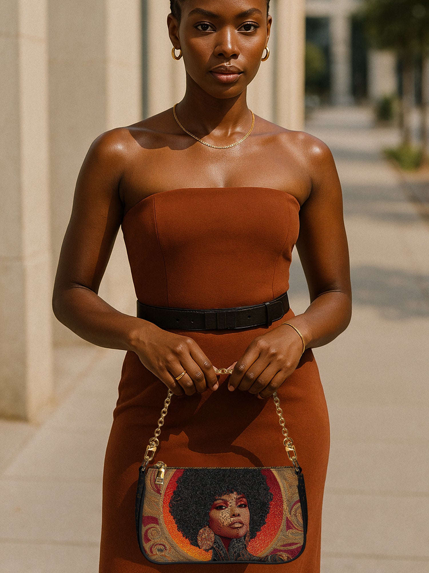 Melanin Muse Classic Zip Pochette QR0XD226