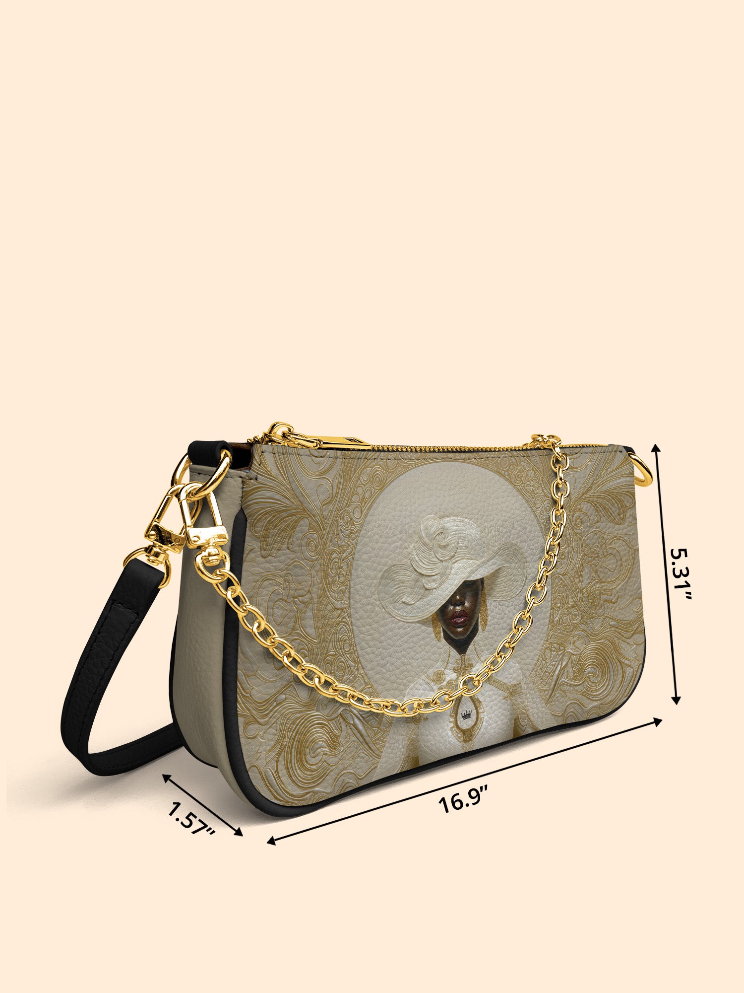 Heavenly Ivory Classic Zip Pochette QR0XD658