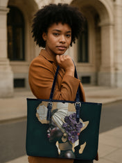 African Bloom Leather Bucket Bag QR0XD725