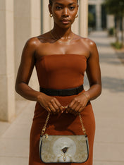 Heavenly Ivory Classic Zip Pochette QR0XD658