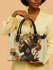 Golden Facets Premium Leather Handbag QR0TV045