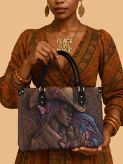 Purple Crown Premium Leather Handbag QR0TD227