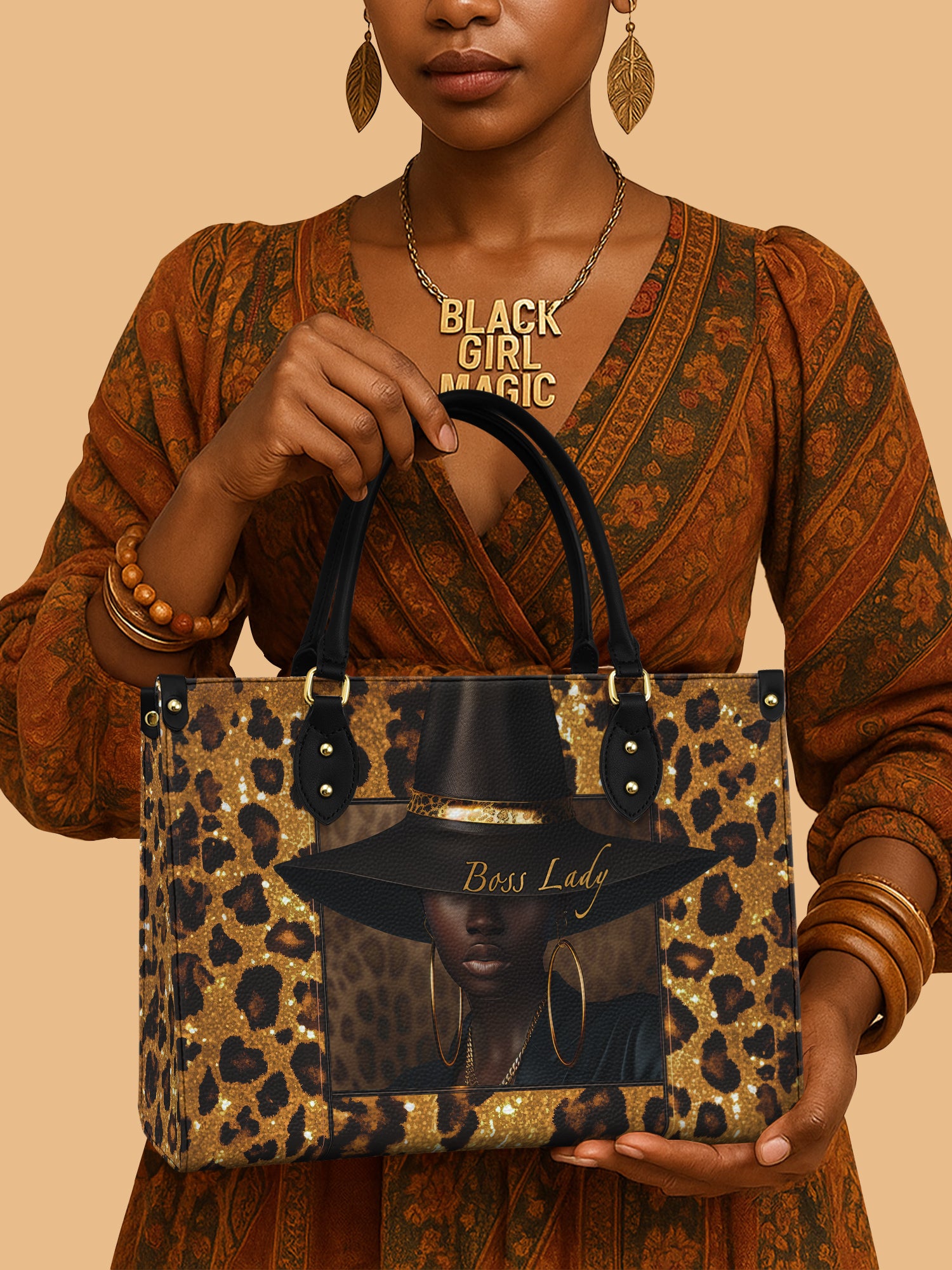 Boss Lady Premium Leather Handbag QR0XD401