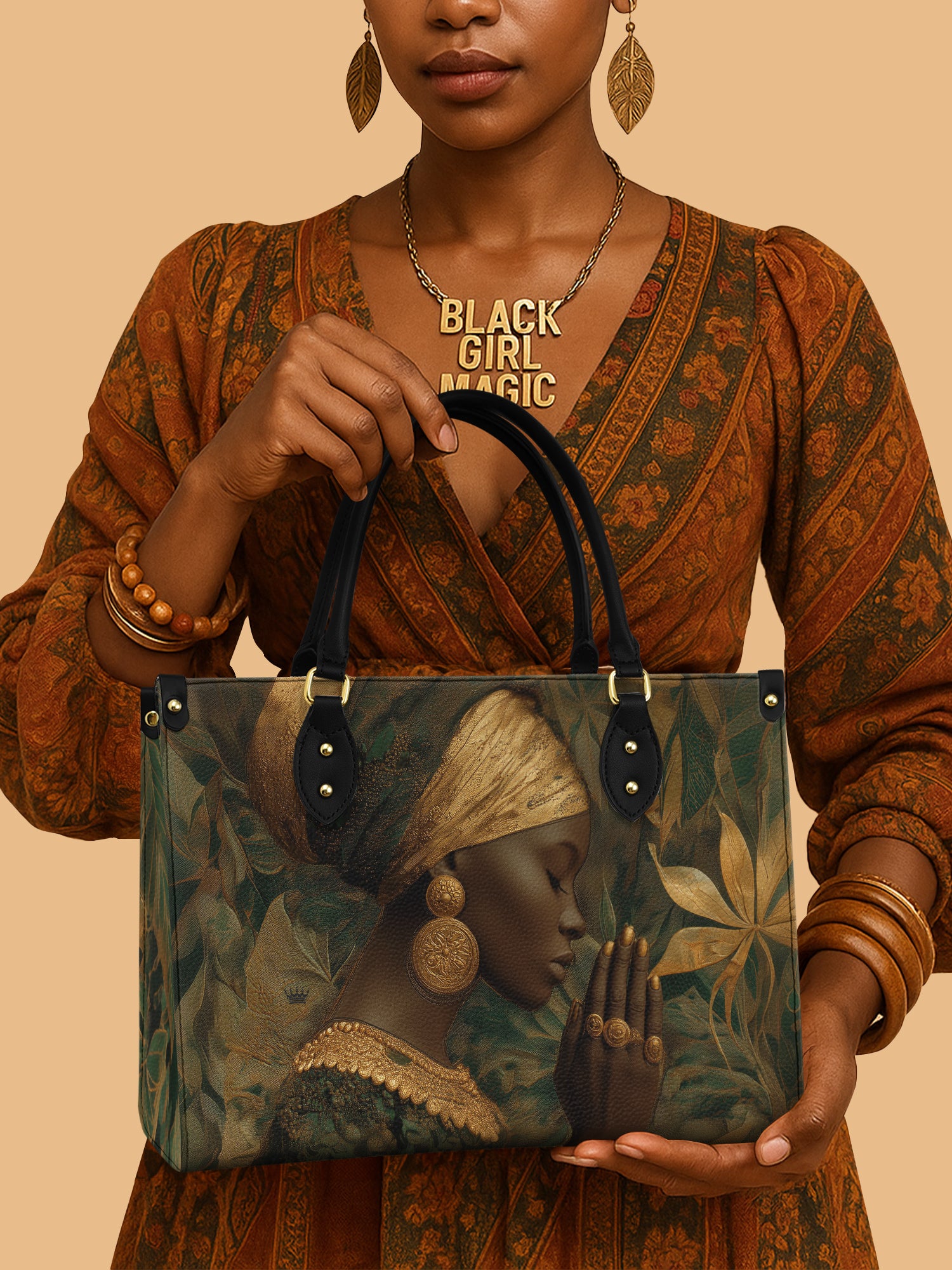 Reverent Spirit Premium Leather Handbag QR0HH088