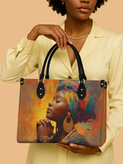 Ebon Grace Premium Leather Handbag QR0HH086