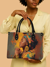 Soulful Prayer Premium Leather Handbag QR0HH089