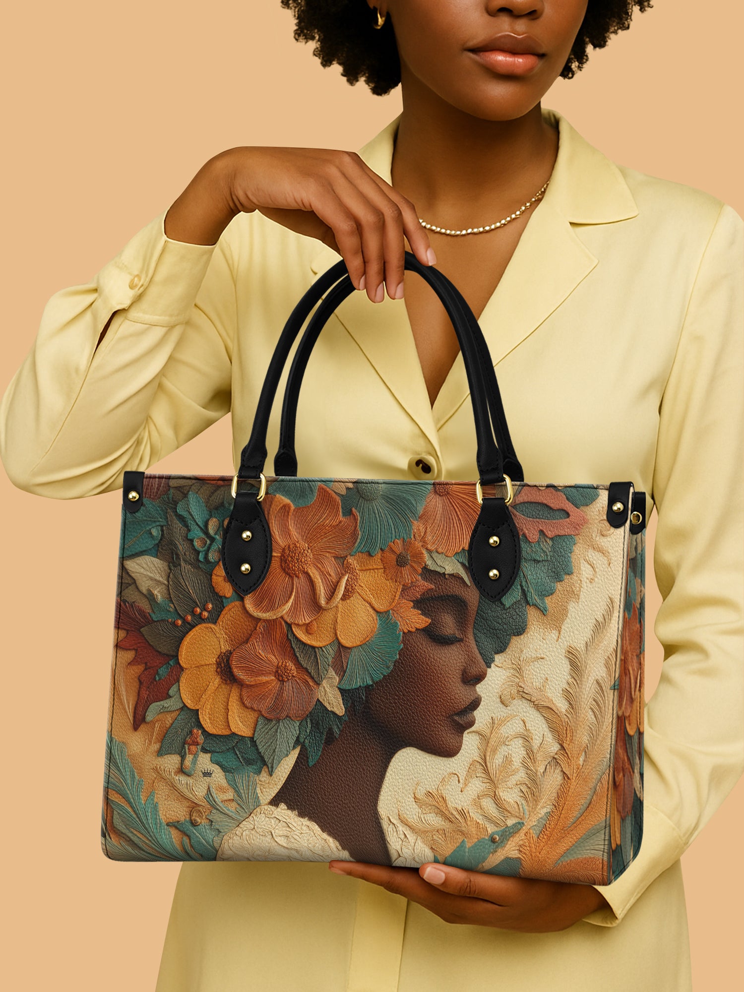 Blossom Divinity Premium Leather Handbag QR0HH070