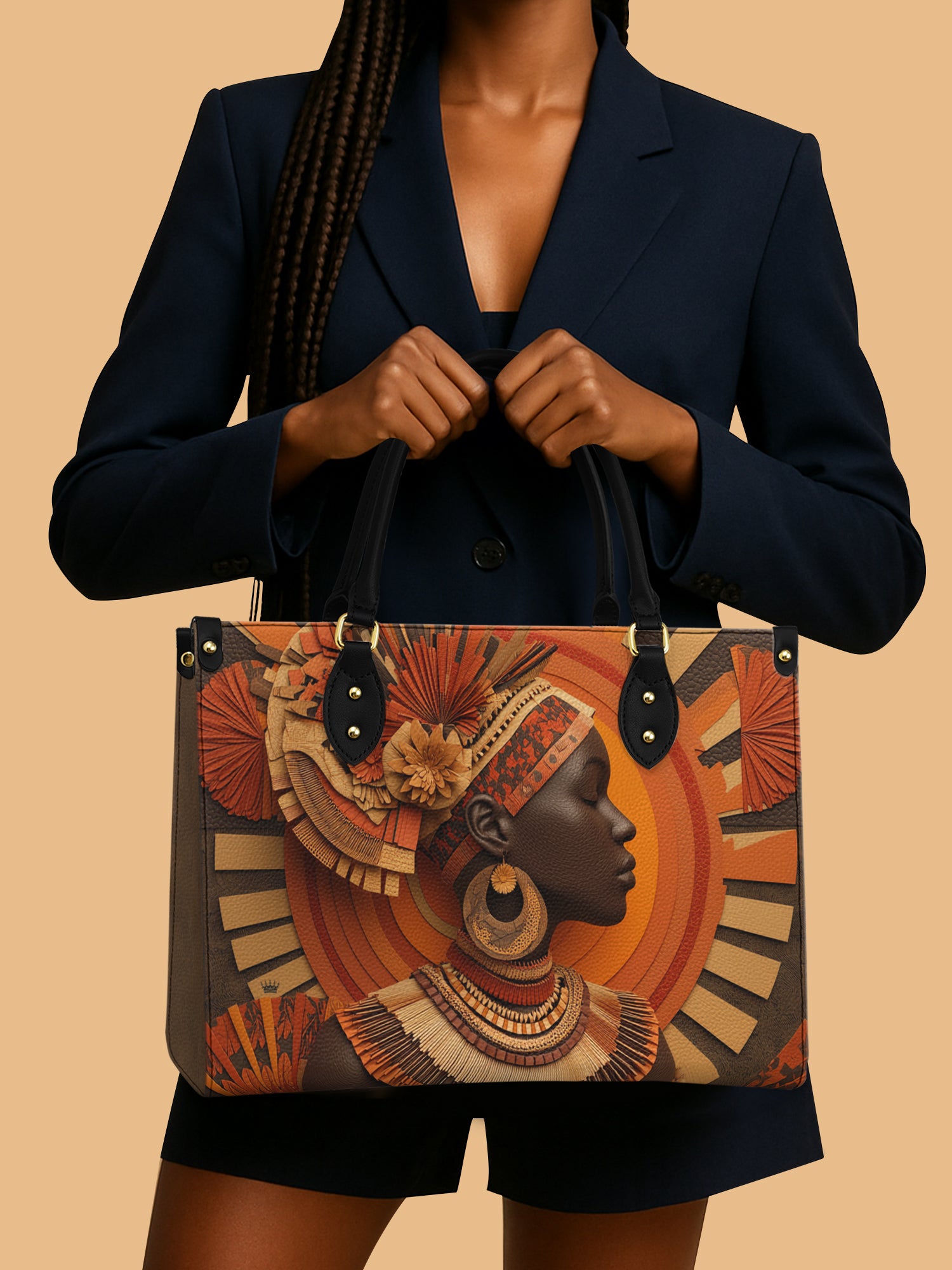 Heritage Crown Premium Leather Handbag QR0TD248