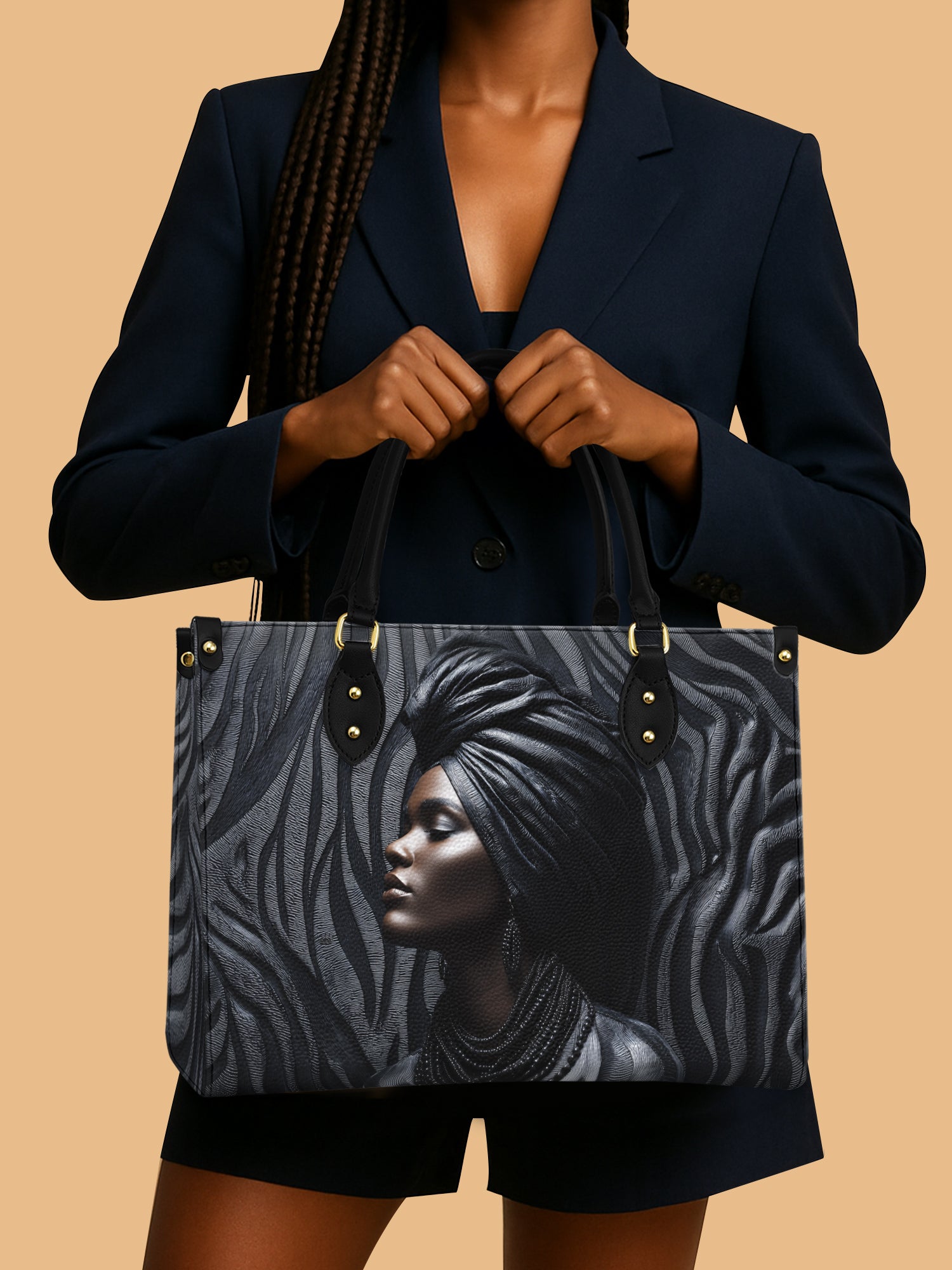 Shadow Elegance Premium Leather Handbag QR0TV143