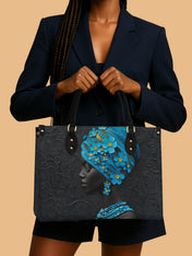 Myosotis Blossom Diva Premium Leather Handbag QR0XD335