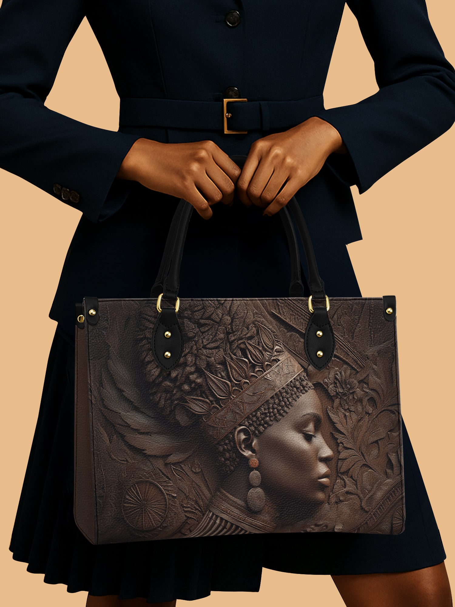 Back To Africa Premium Leather Handbag QR0XD410