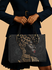 African Grace Premium Leather Handbag QR0XD454