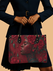 Rose Passion Premium Leather Handbag QR0HH130