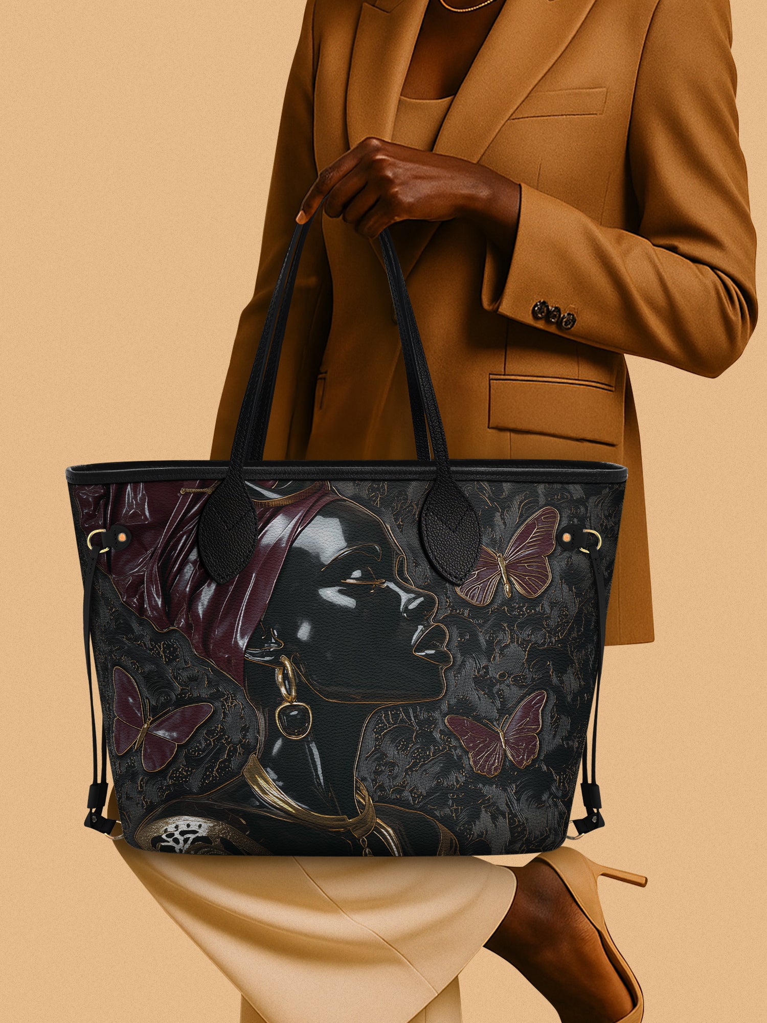 Belle Papillon Classic Shopper Tote QR0XD490