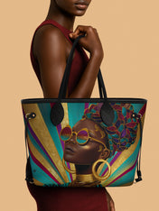 Golden Radiance Classic Shopper Tote QR0XD412