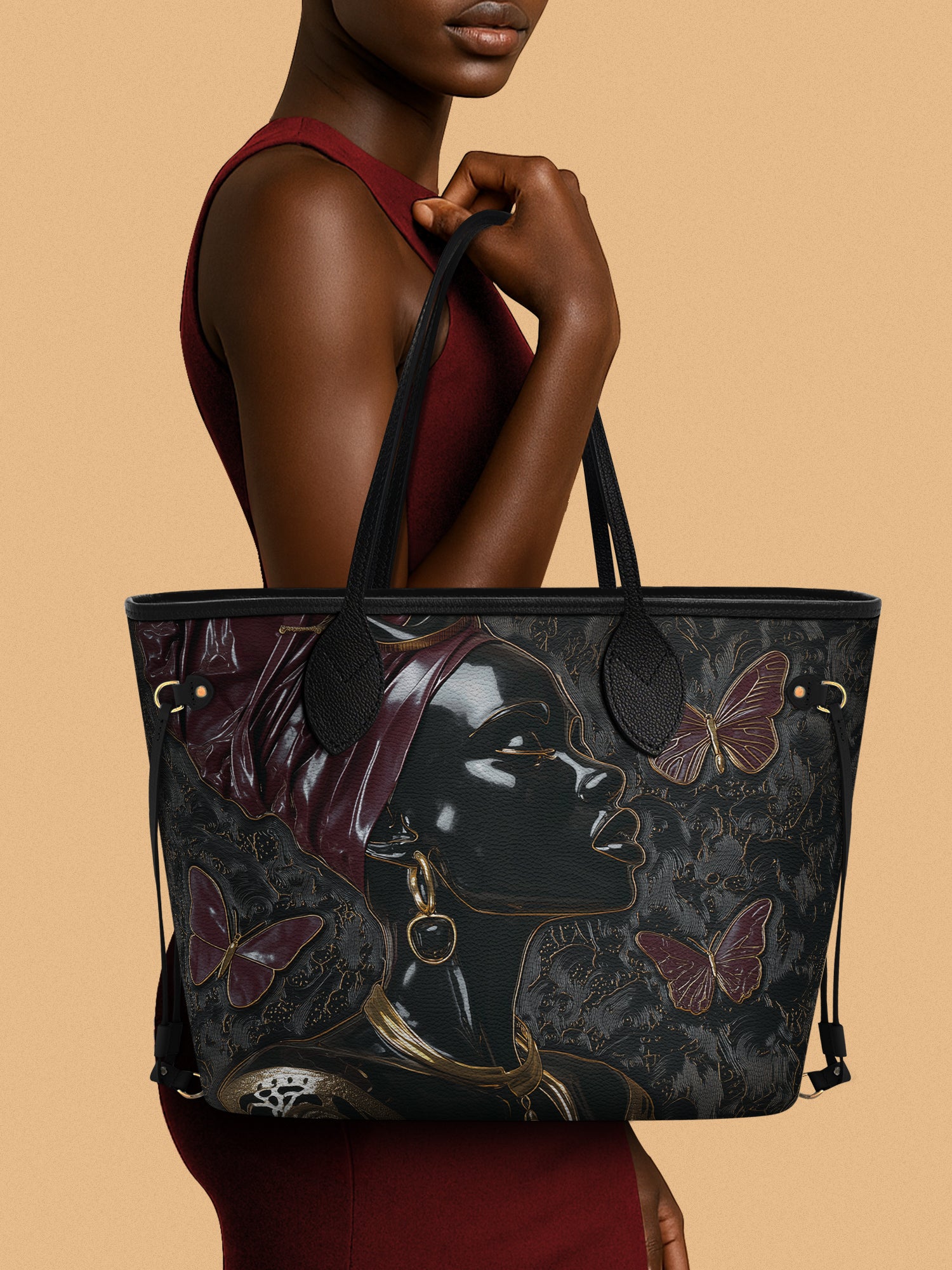 Belle Papillon Classic Shopper Tote QR0XD490