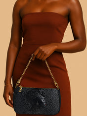 AfroGloss Leopard Classic Zip Pochette QR0XD475