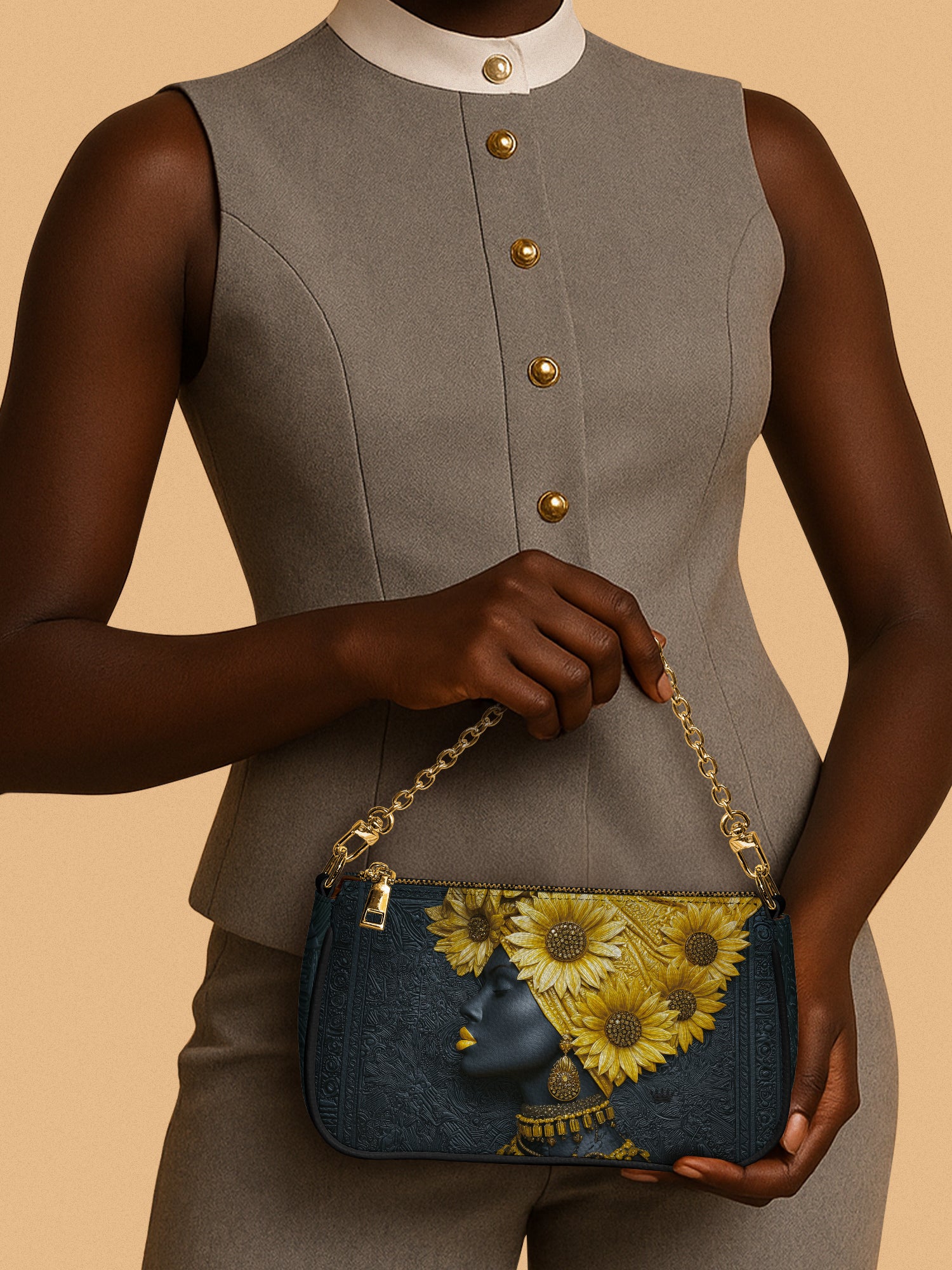 Sunflower Majesty Classic Zip Pochette QR0XD344