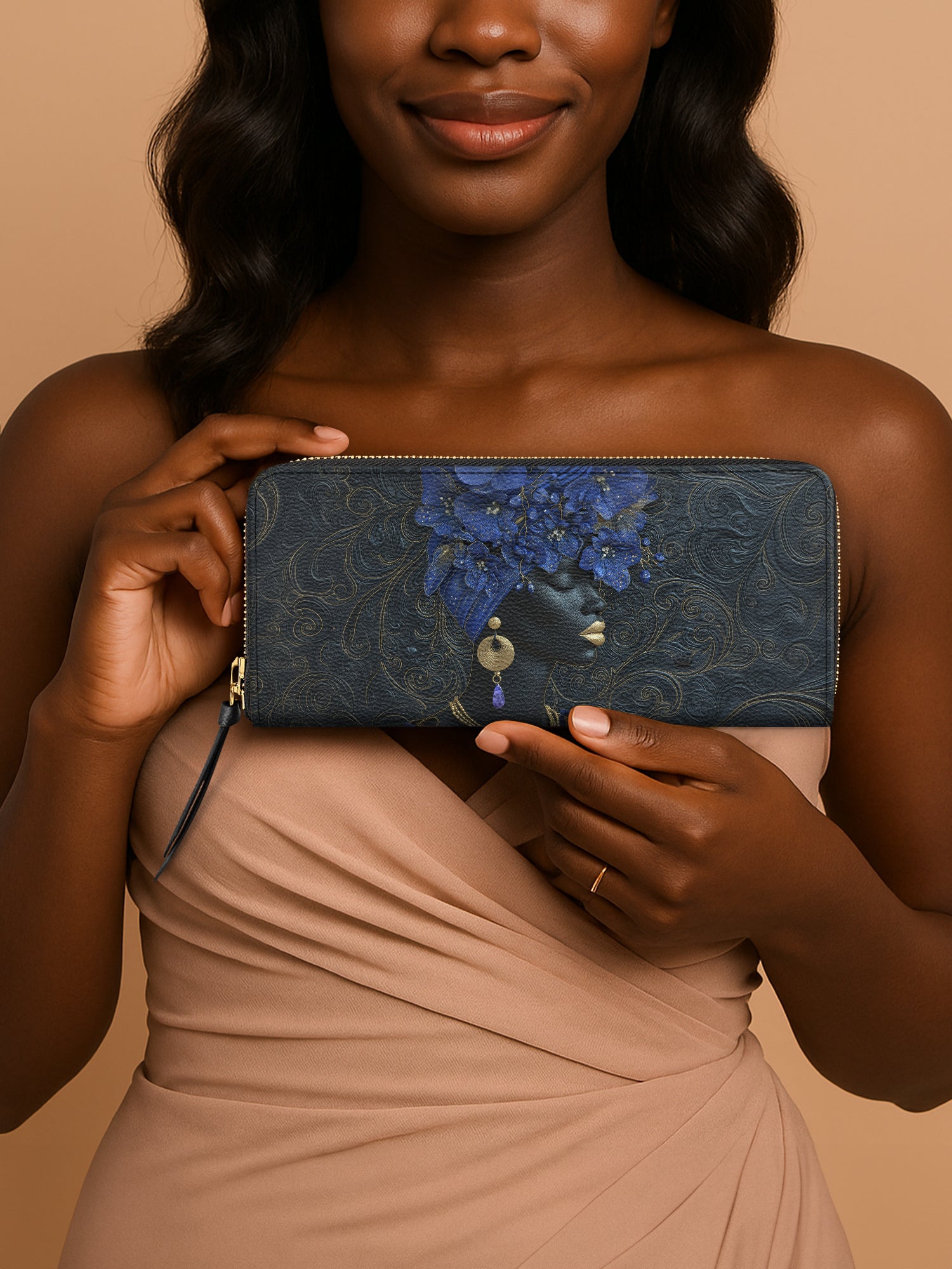 Bluebonnet Moon Empress Slimline Zippy Wallet QR0XD347