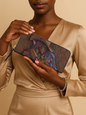 Purple Crown Slimline Zippy Wallet QR0TD226