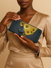 Sunflower Majesty Slimline Zippy Wallet QR0XD352