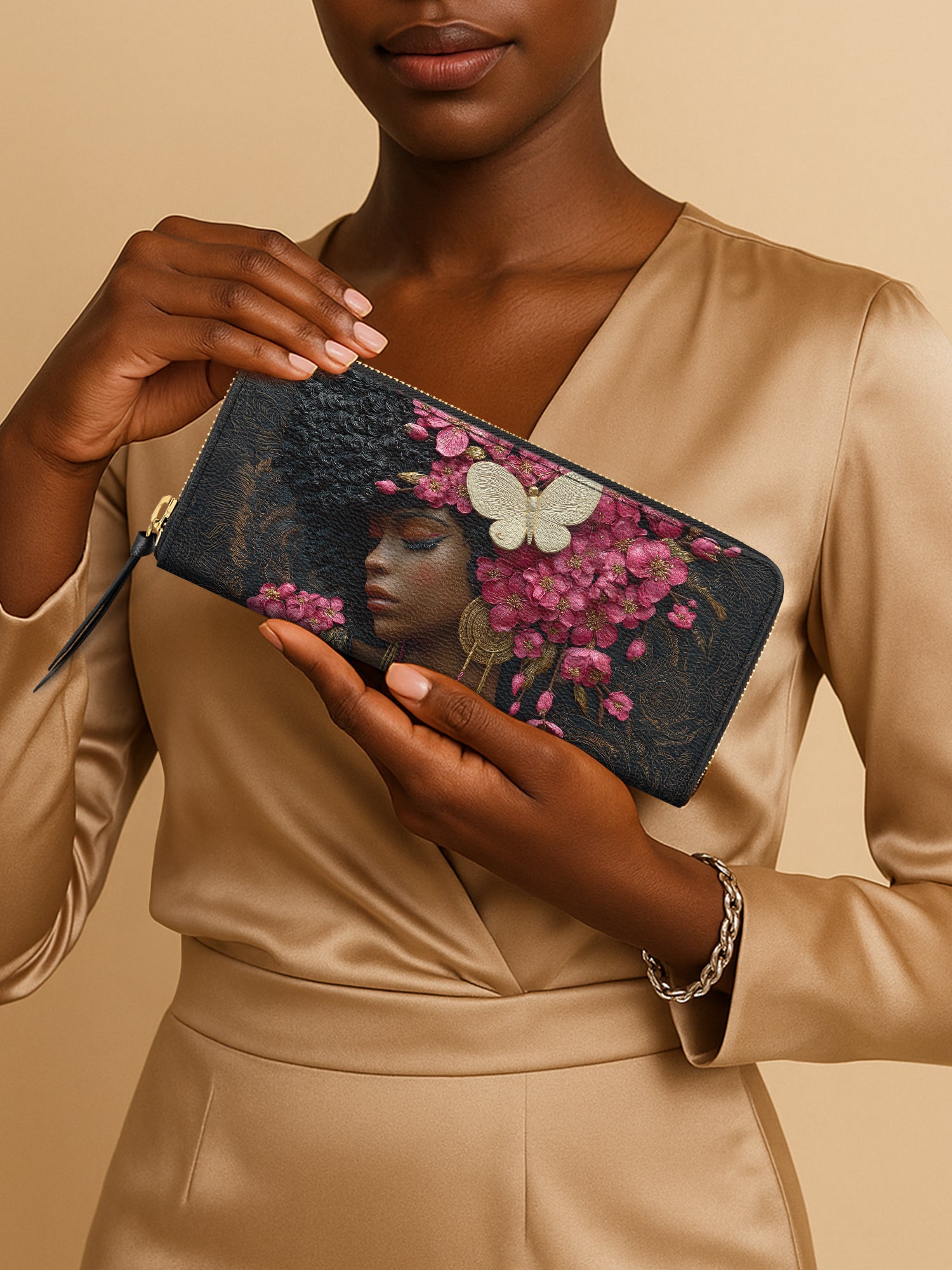 Blossom Queen Slimline Zippy Wallet QR0HH066