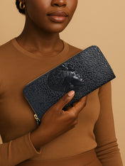 AfroGloss Leopard Slimline Zippy Wallet QR0XD487