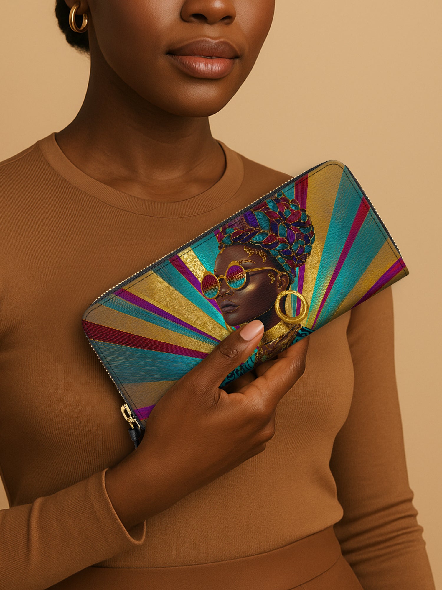 Golden Radiance Slimline Zippy Wallet QR0XD424