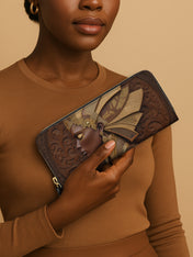 Briar Gold Slimline Zippy Wallet QR0XD398