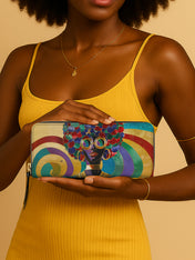 Afro Luxe Spiral Slimline Zippy Wallet QR0XD425