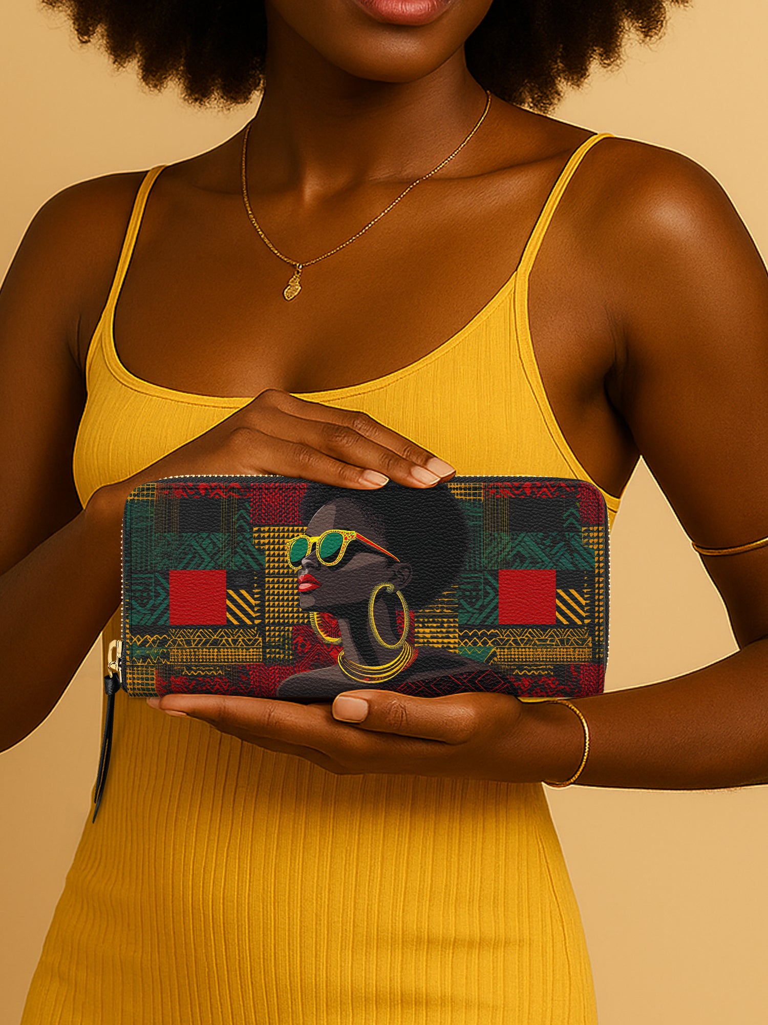 Golden Aura Slimline Zippy Wallet QR0XD388