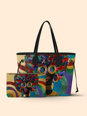 Afro Luxe Spiral Classic Shopper Tote QR0XD413