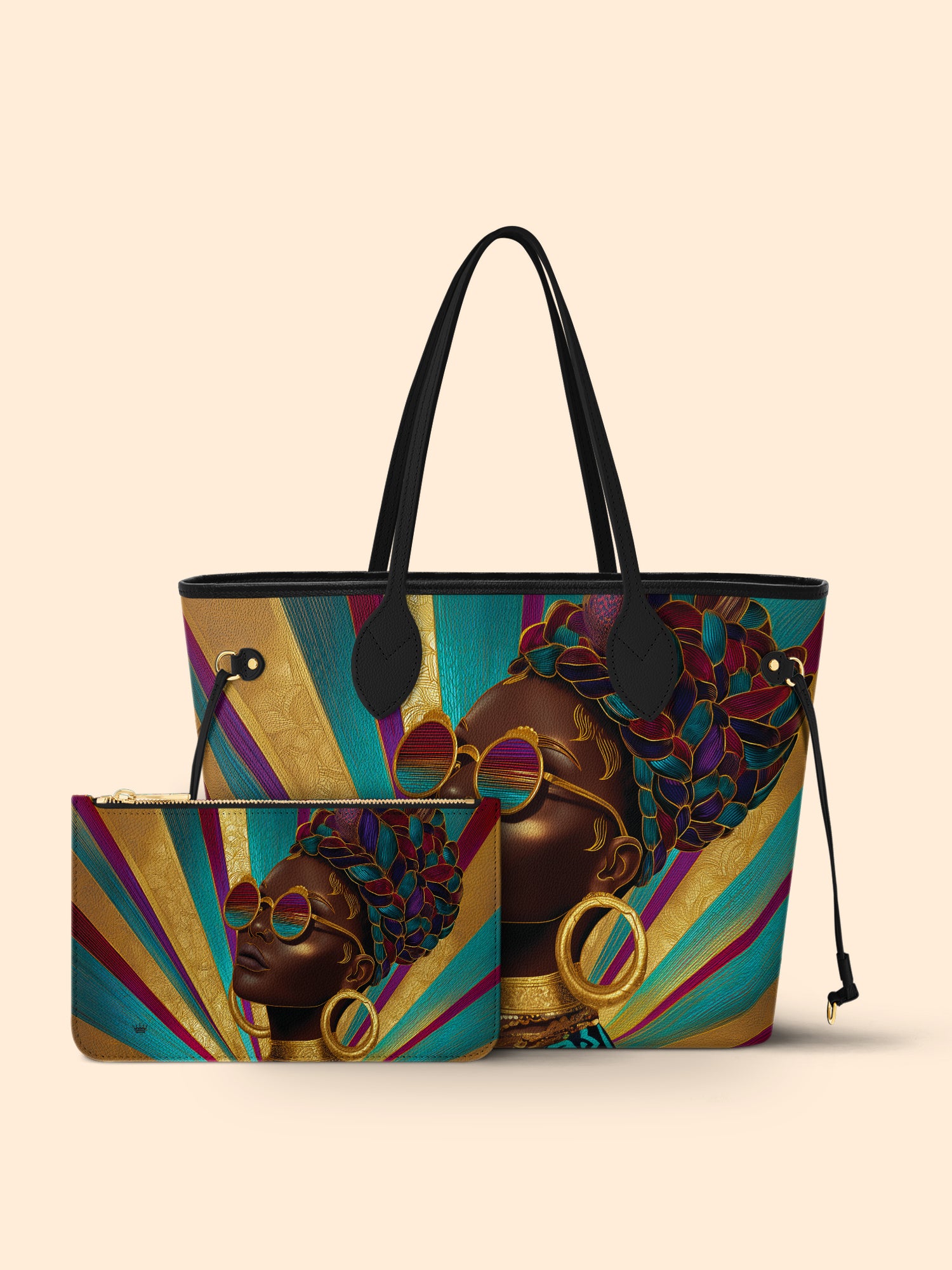 Golden Radiance Classic Shopper Tote QR0XD412