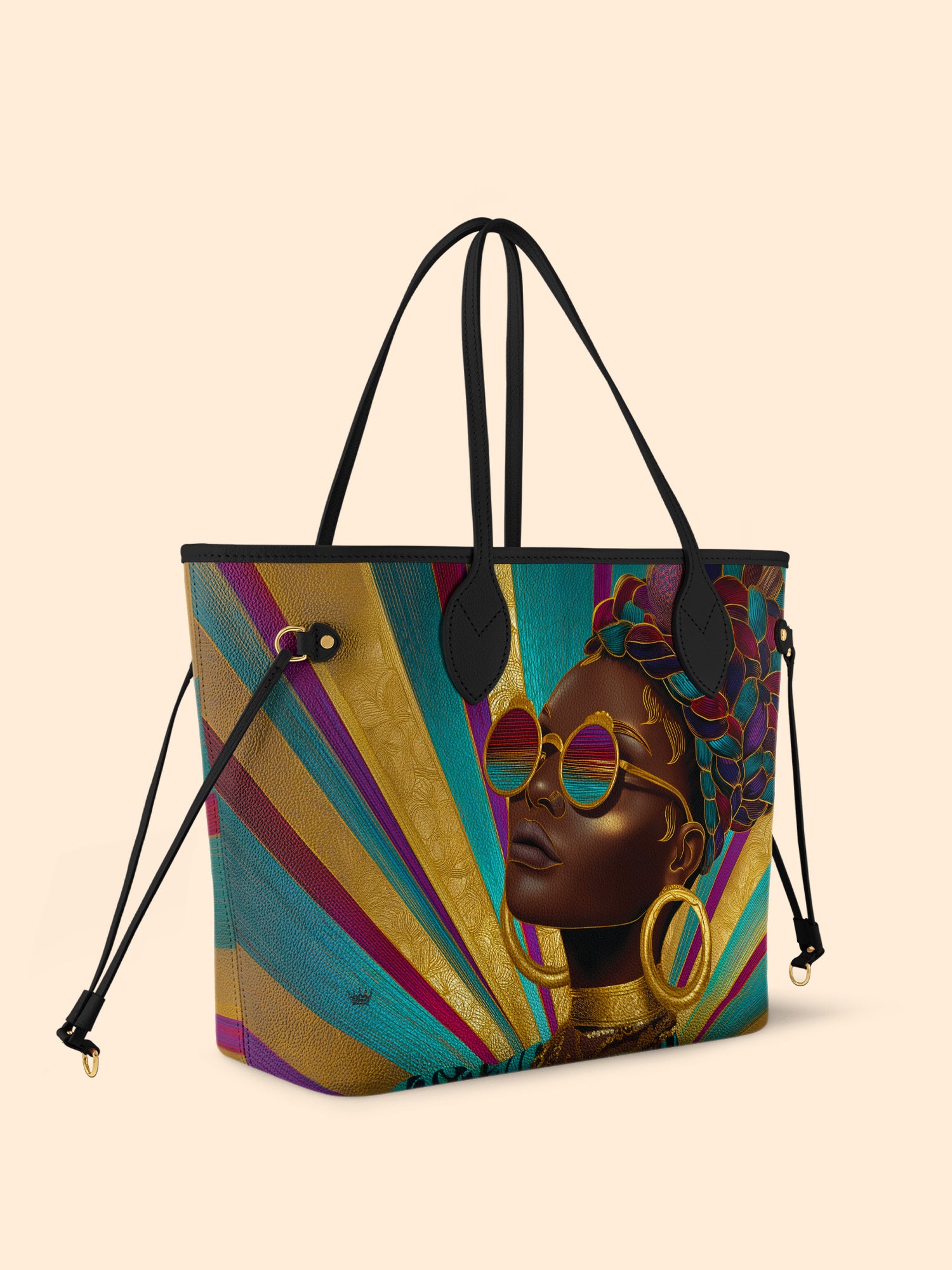 Golden Radiance Classic Shopper Tote QR0XD412