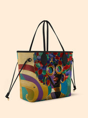 Afro Luxe Spiral Classic Shopper Tote QR0XD413