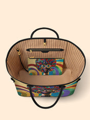 Afro Luxe Spiral Classic Shopper Tote QR0XD413