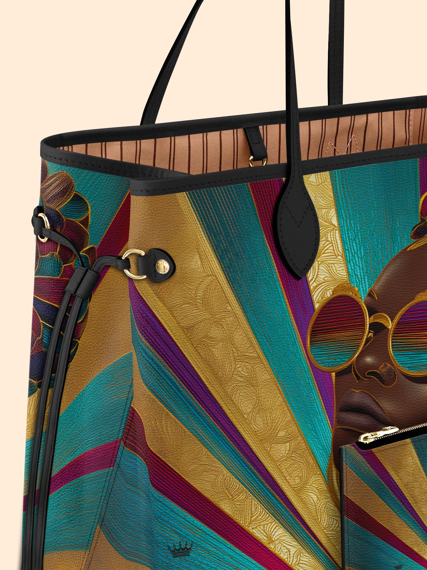 Golden Radiance Classic Shopper Tote QR0XD412